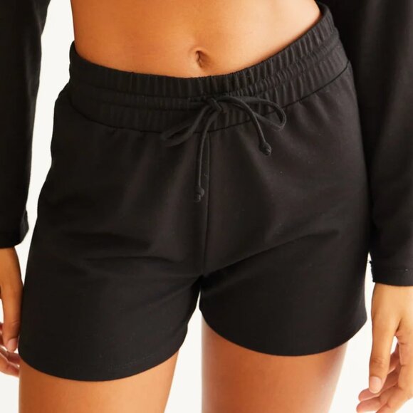 Free People Movement Black Sunny Set Shorts Only Size Small - Picture 1 of 9